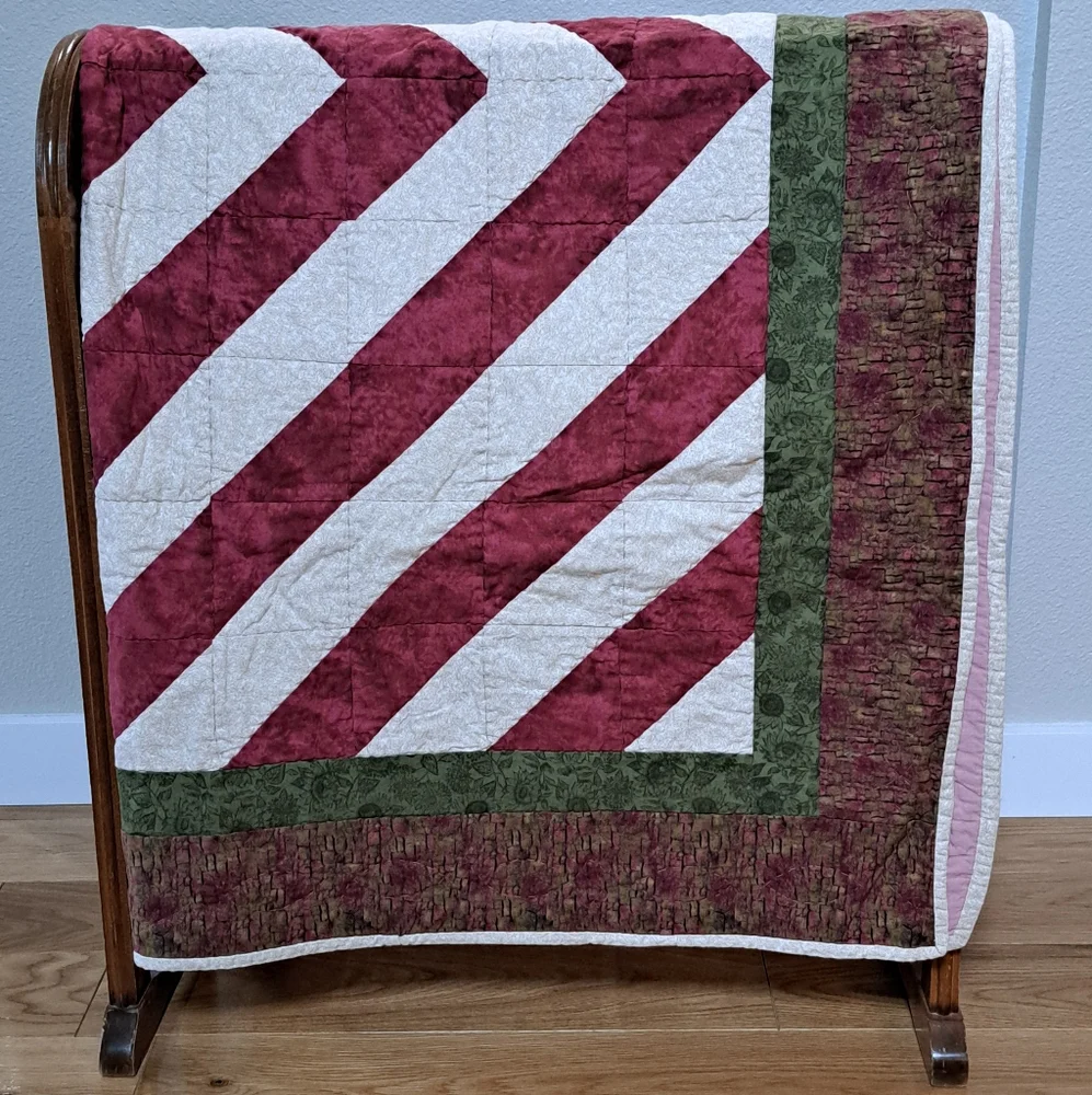 Handmade Lap Quilt Baby Blanket 50
